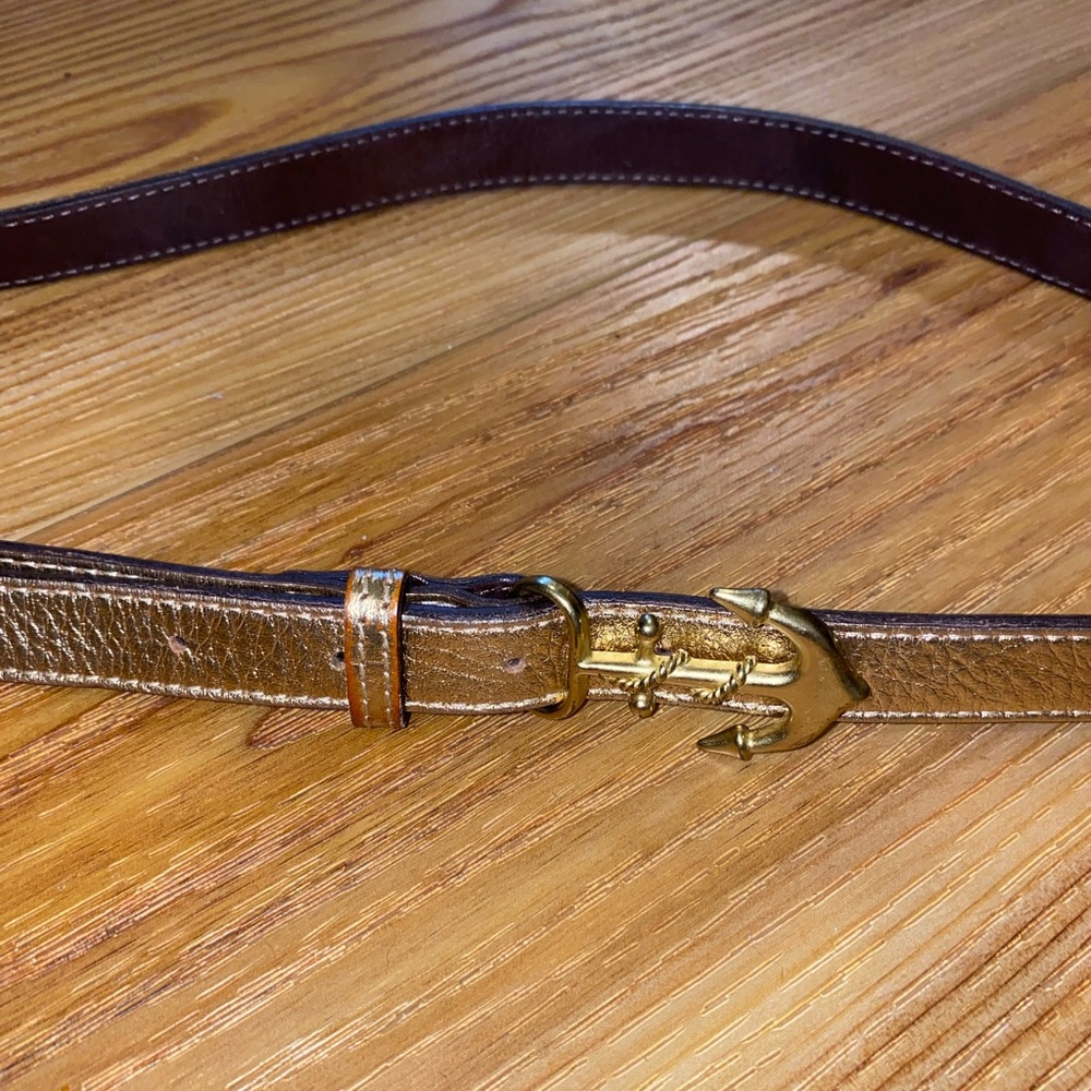 Kiel James Patrick Gold anchor belt